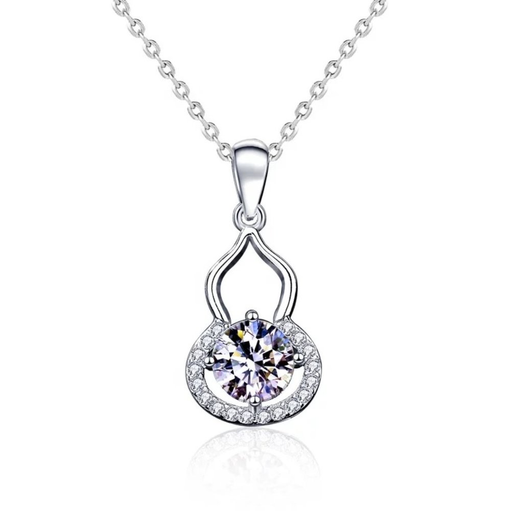 1ct. t.w. Diamond Pear Shape Necklace